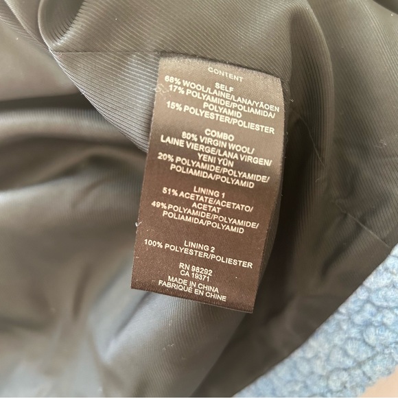 Tibi Blue Oversized Moto Jacket Coat Bloggers Fav EUC SZM - Picture 13 of 13